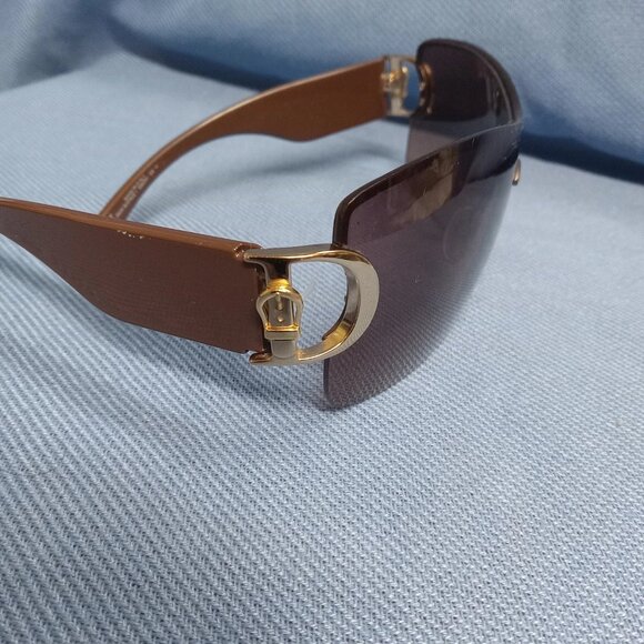 VINTAGE © Christian Dior Women's Buckle BROWN SUNGLASSES Buckle 1 QBOR1 120 B - Picture 15 of 15